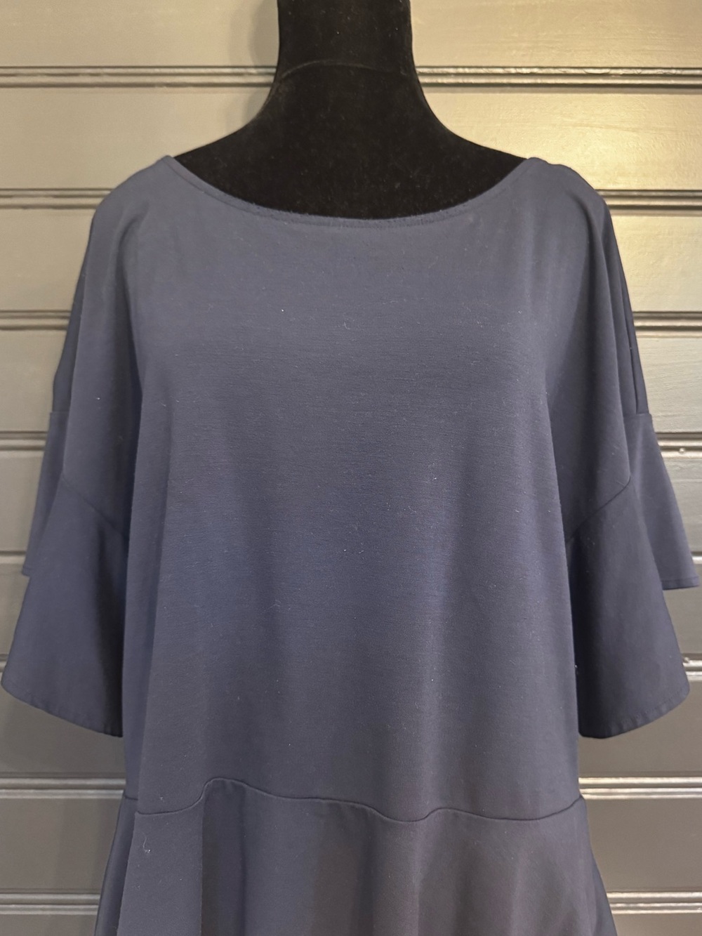 Banana Republic Navy Low Back Peplum